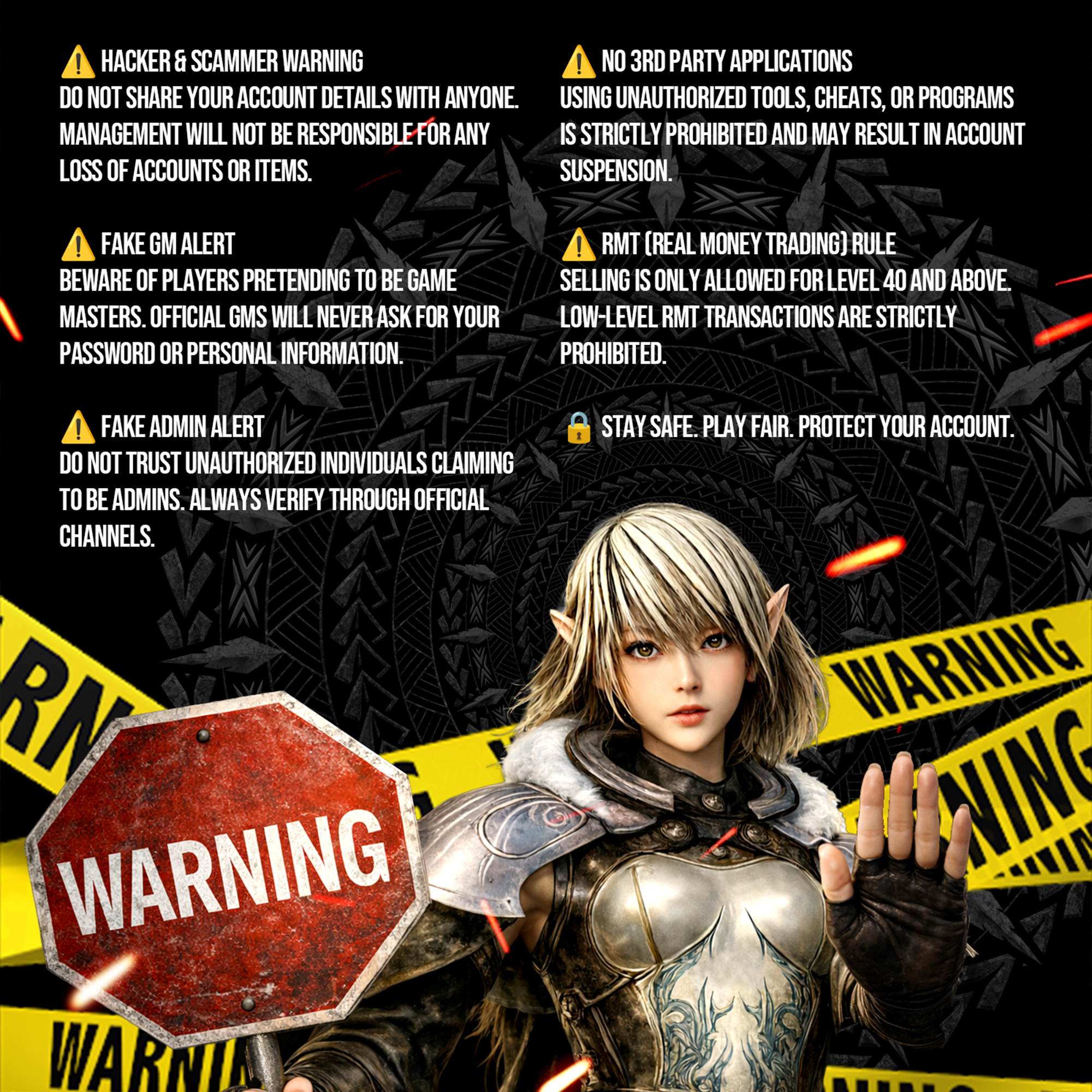 WARNING &PLAYER AWARENESS